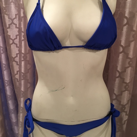 Brazilian Blue Bikini NWT OS - Picture 3 of 3